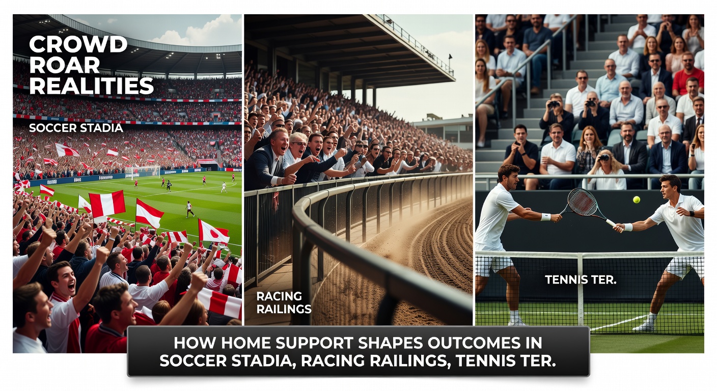Tennis terrace fans waving flags during a Davis Cup tie, capturing the partisan home support intensity
