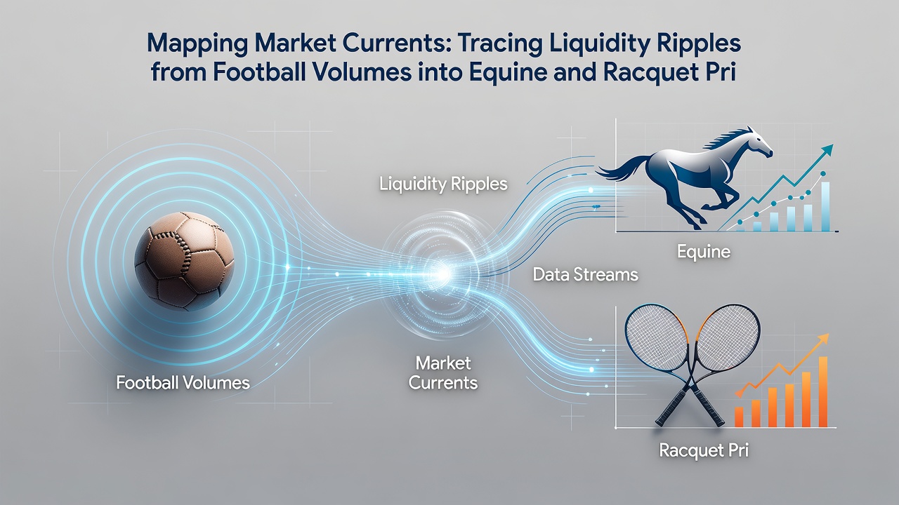 Chart showing cross-sport pricing adjustments between football volumes and tennis markets