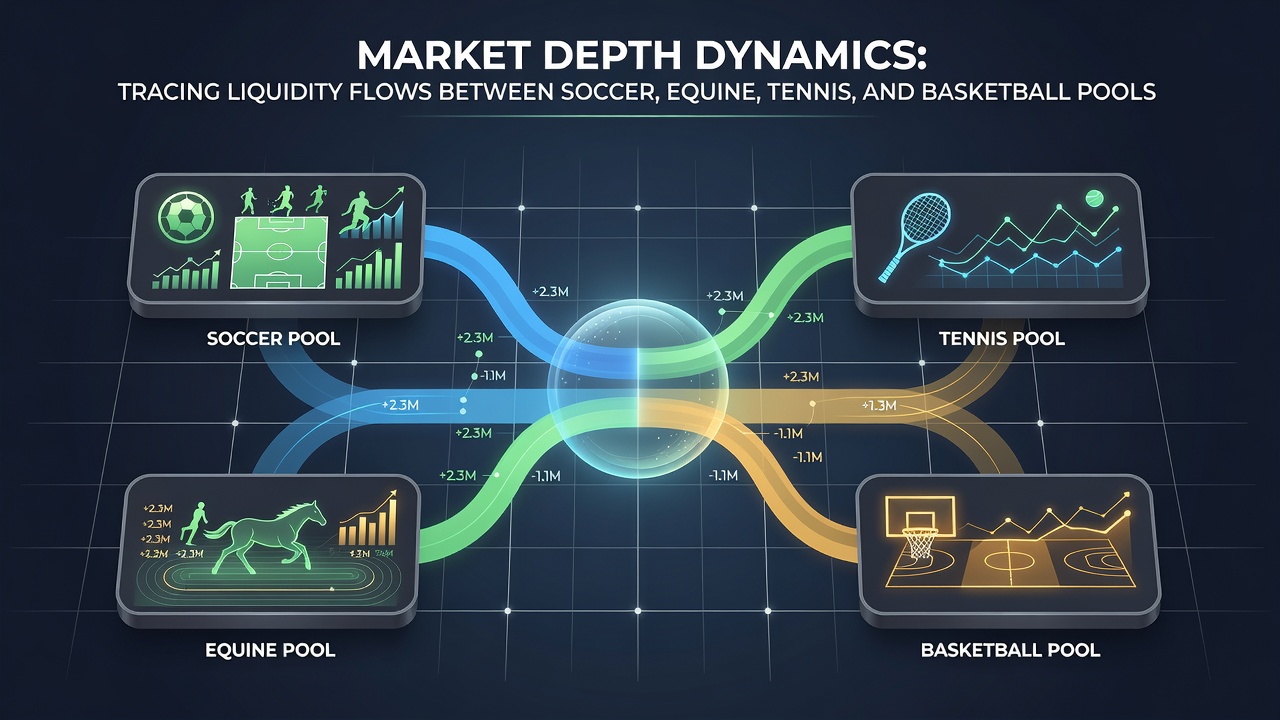 Chart showing liquidity movement timelines between the four sports during overlapping events