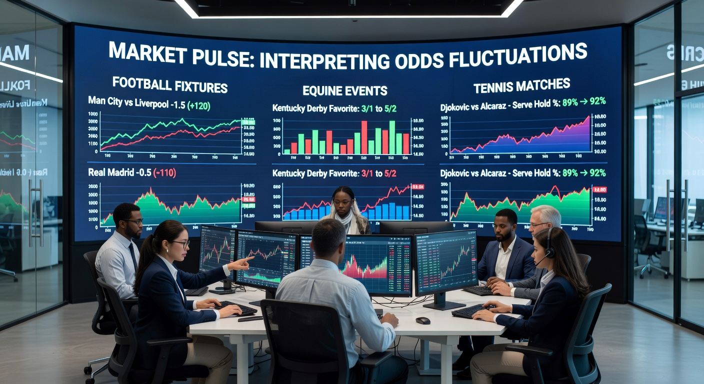 Live betting interface displaying fluctuating odds for tennis and basketball events