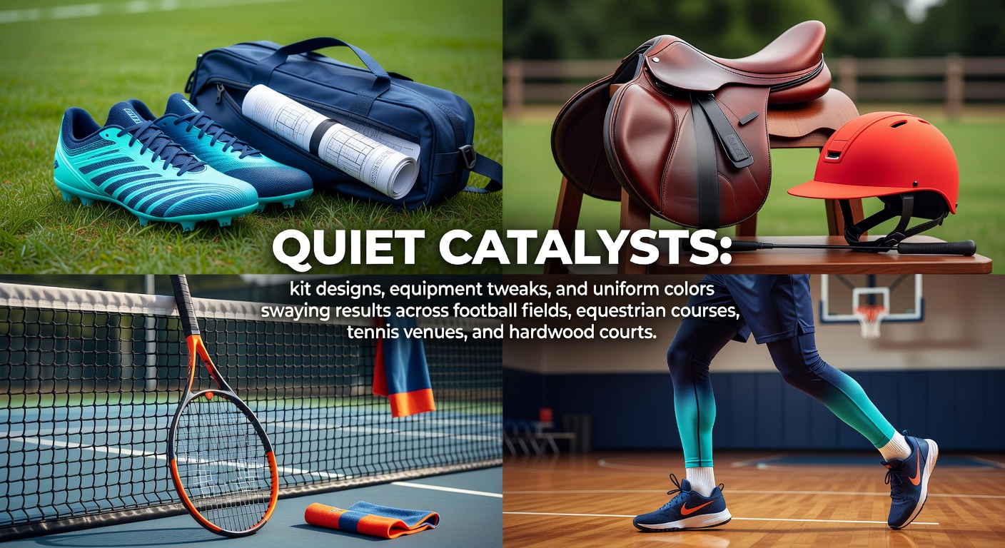 Athletes in varied sports uniforms demonstrating kit designs and color impacts on performance