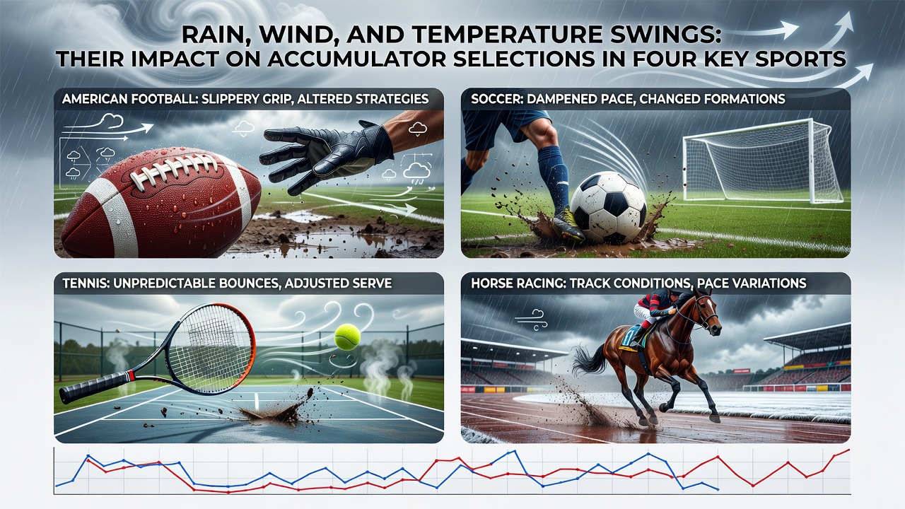 Temperature variations impacting equipment and athlete output in football, racing, tennis, and basketball