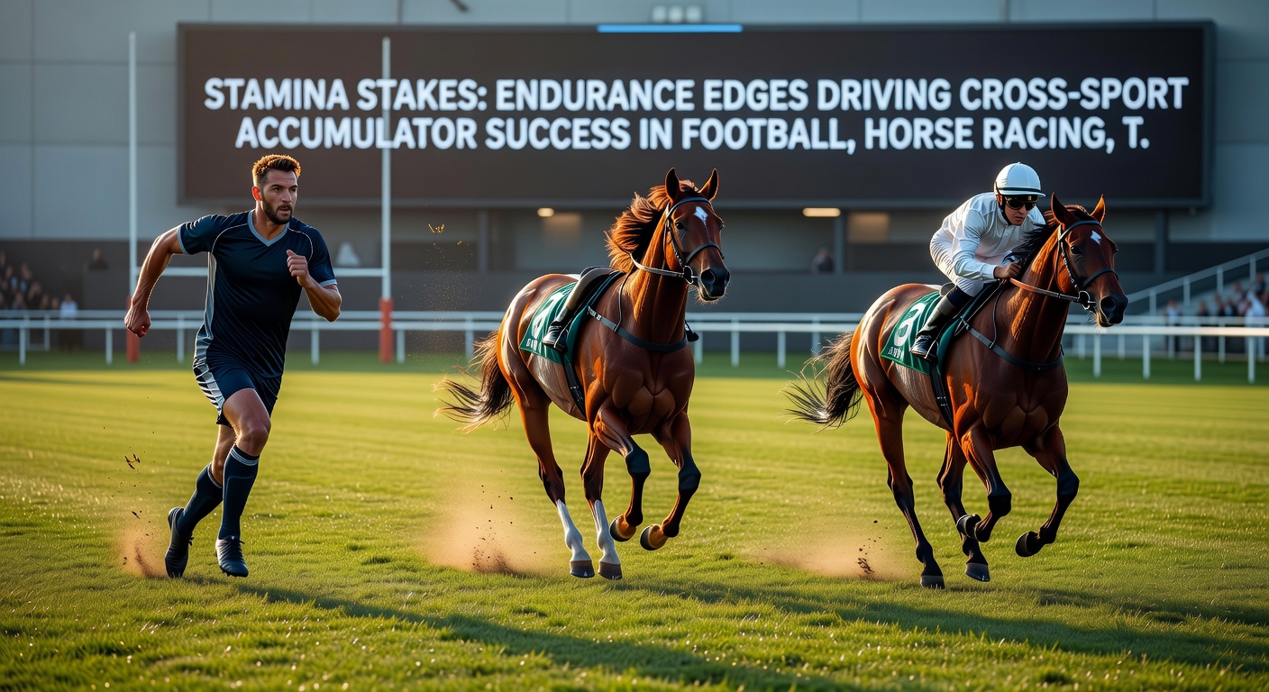 A stamina-testing horse race over long distances, with jockey urging the stayer forward amid a field fading in the final furlongs