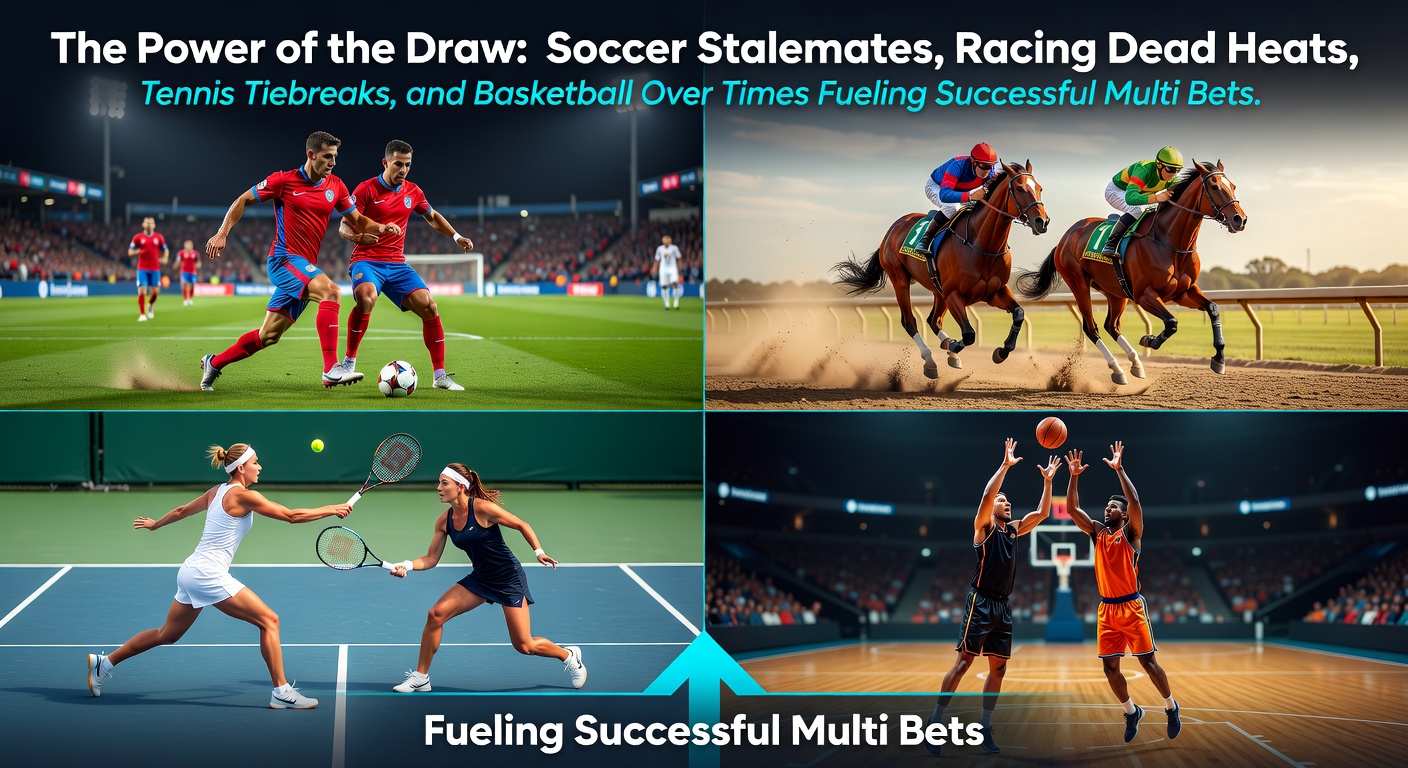 A tense soccer match ending in a draw, with players locked in stalemate under stadium lights