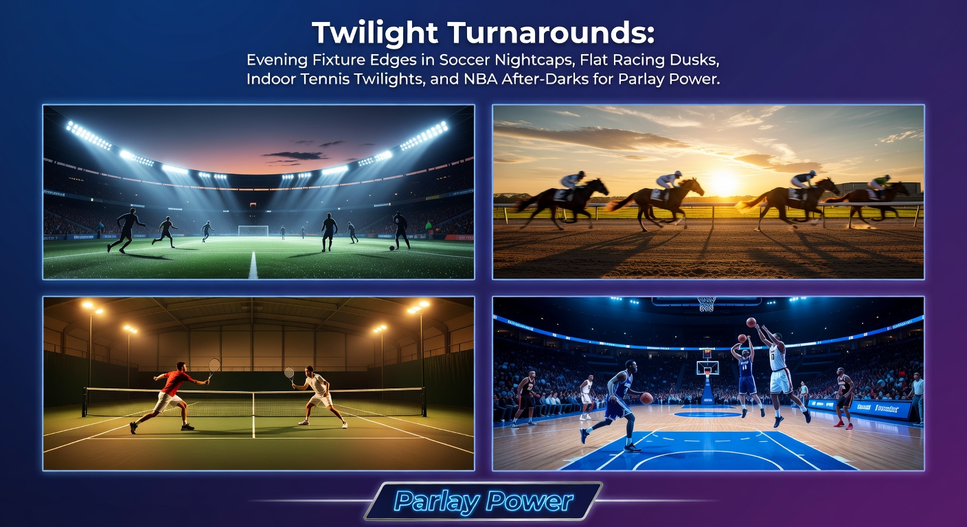 Floodlit soccer stadium buzzing during a nightcap match, highlighting the dramatic evening atmosphere that influences play