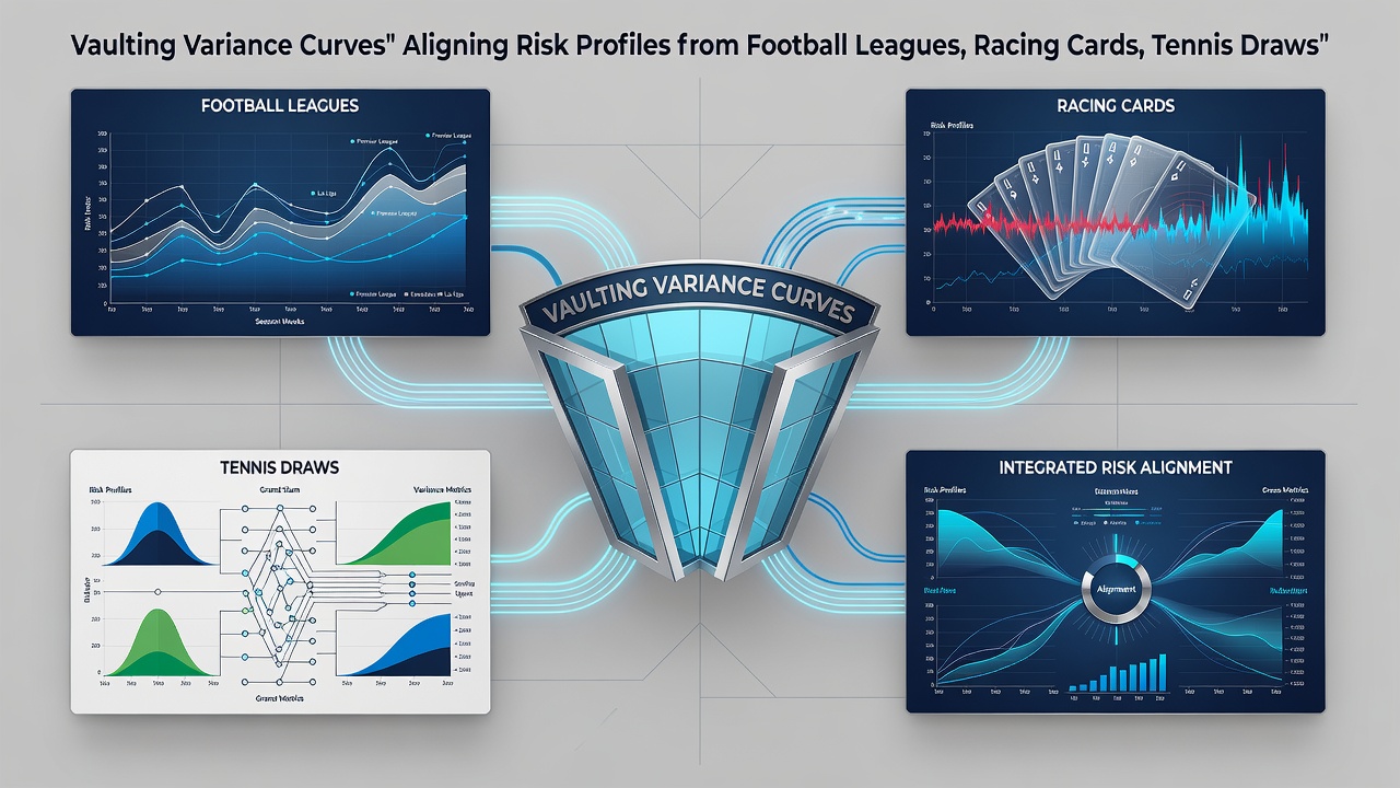 Chart showing layered accumulator construction with aligned variance curves from multiple sports