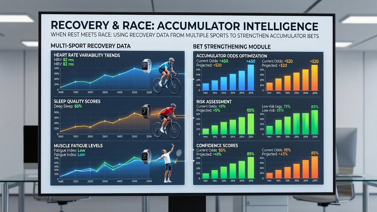 Comparative chart of recovery timelines and accumulator hit rates in four major sports